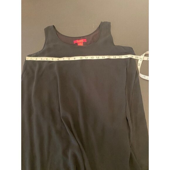 Catherine Malandrino Black overlay short dress, Large - Picture 5 of 8